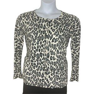 Bogari Button Down Sweater Cream, Black, Grey Size Medium